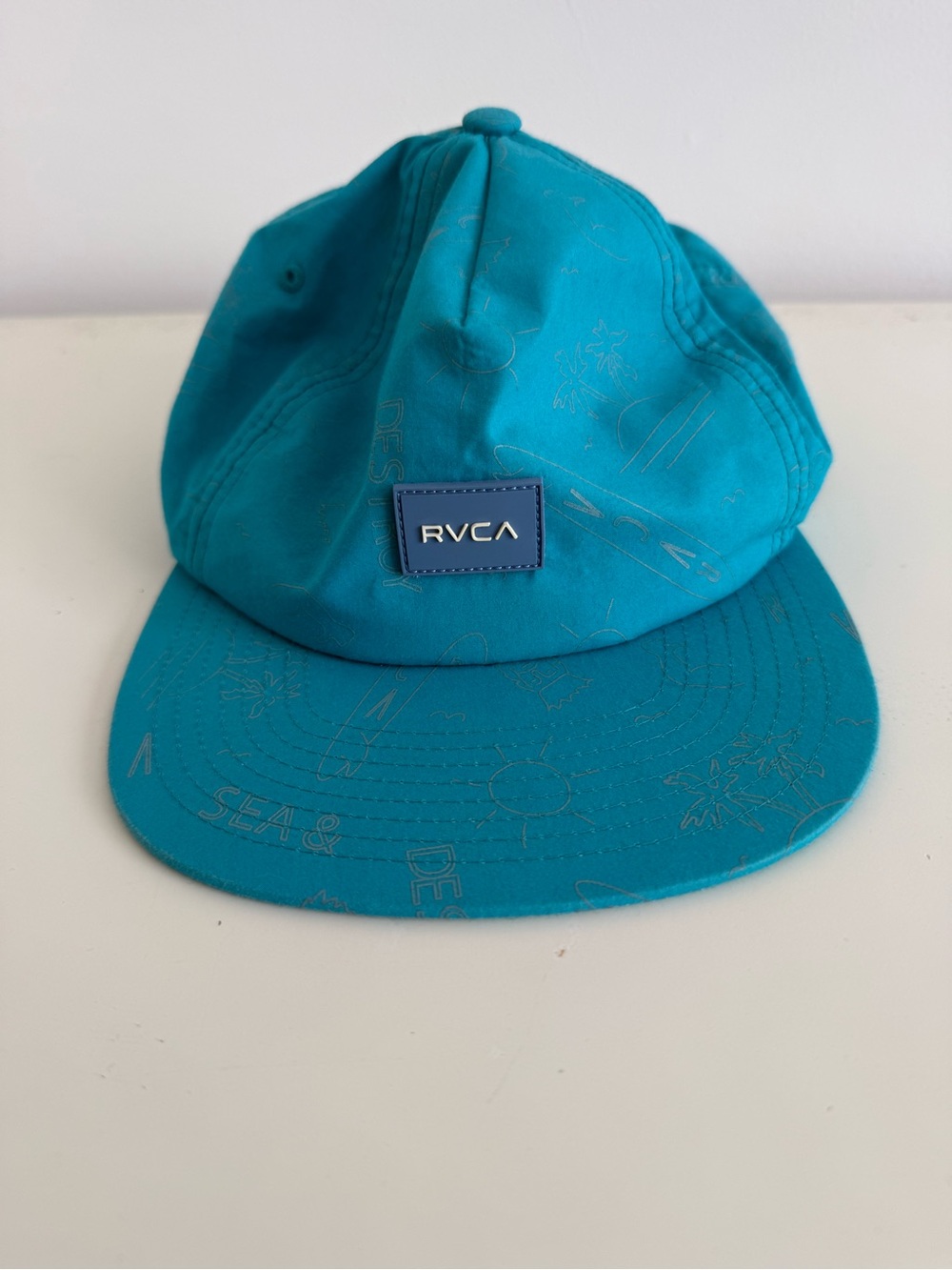 RVCA Teal Snapback